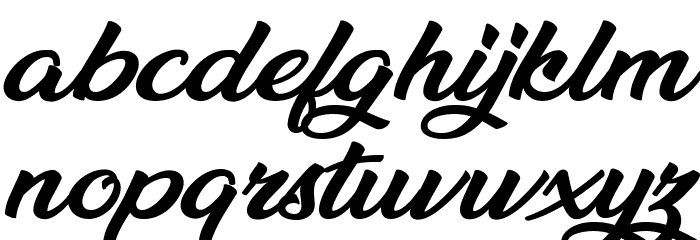 Millenia Personal Use Font LOWERCASE