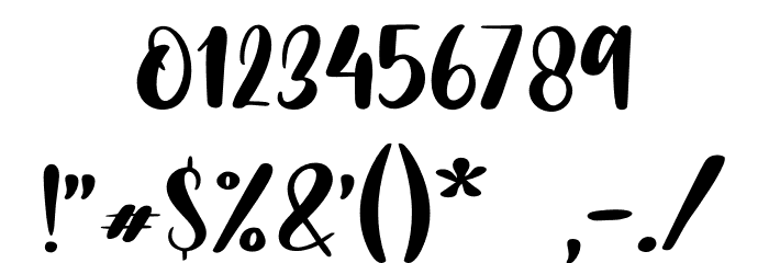 Millenial Script - Personal Use Font OTHER CHARS