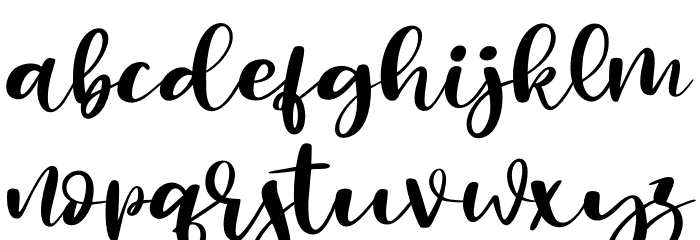 Millenial Script - Personal Use Font LOWERCASE