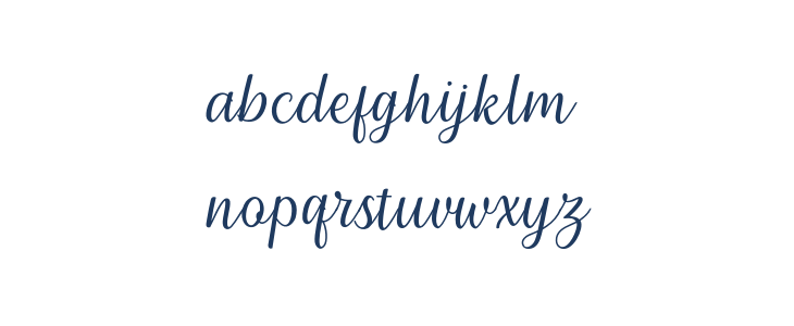 Millenial Script Regular Lowercase