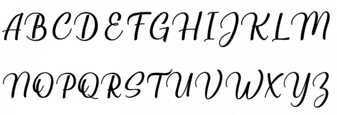 Millenial Script Regular Polices MAJUSCULES