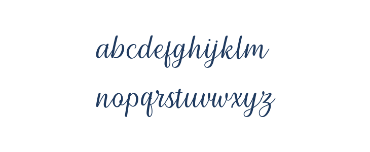 Millenial Script Regular Lowercase