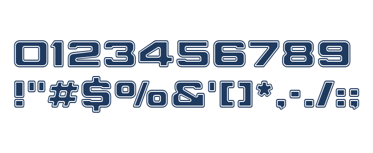 Millenium Bold Extended BT Other Characters