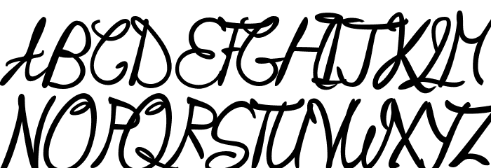 MilleniumSunset-Regular Font UPPERCASE