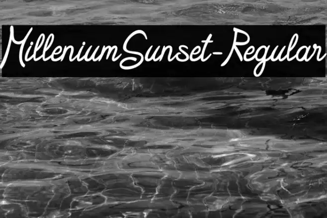 MilleniumSunset-Regular Example 1