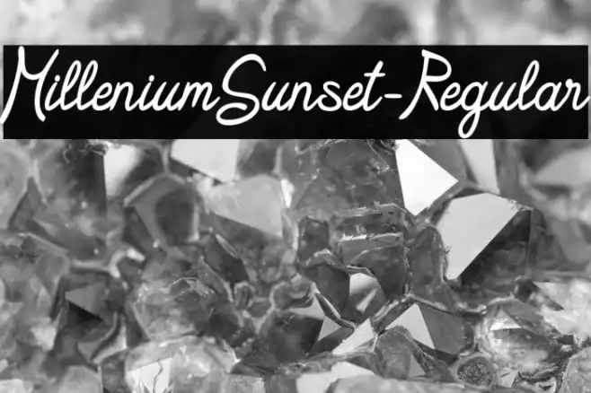 MilleniumSunset-Regular Example 3