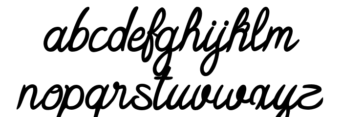 MilleniumSunset-Regular Font LOWERCASE