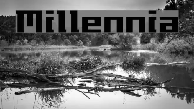 Millennia Font examples