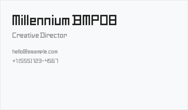 Millennium BMP08 Business Card