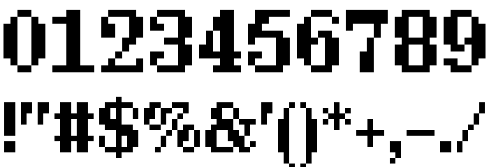 Millennium Bold Font OTHER CHARS