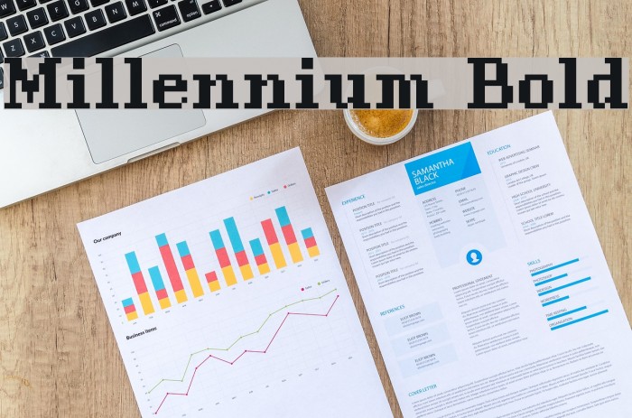 Millennium Bold Font examples