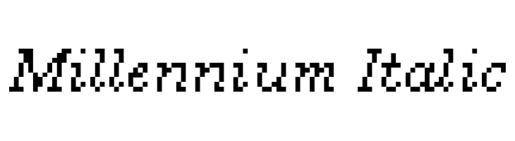 Millennium Italic  Free Fonts Download