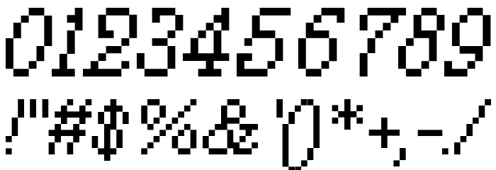 Millennium Italic Font OTHER CHARS