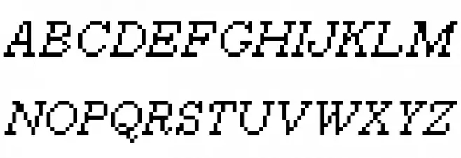 Millennium Italic 字体 大写