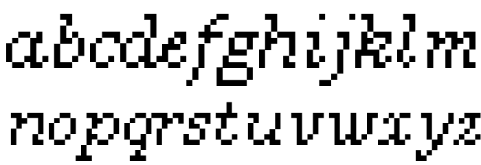 Millennium Italic Font LOWERCASE