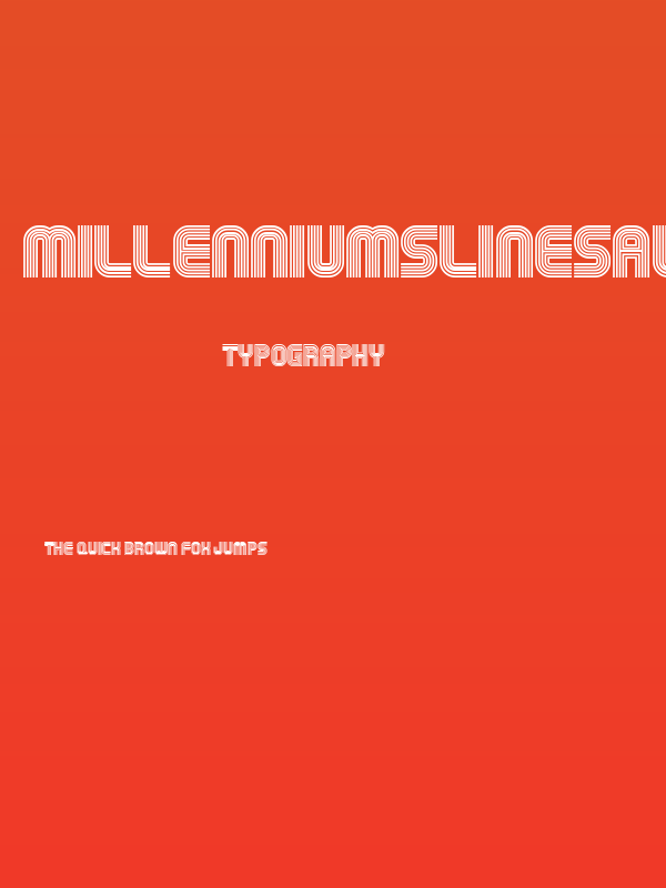 Millennium5linesAl Poster