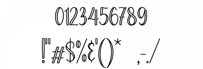 Millerline Font OTHER CHARS