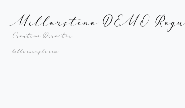 Millerstone DEMO Regular Business Card