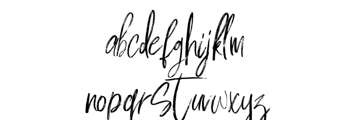 Milles handwriting Demo Regular Font LOWERCASE