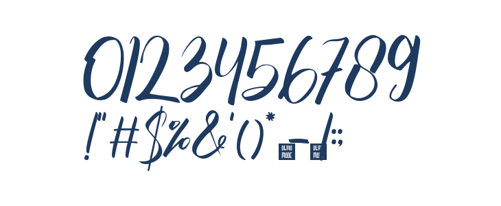 Milleston Font Other Characters