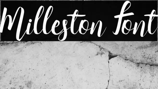 Milleston Font Font examples