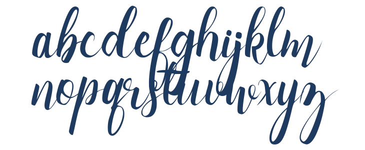 Milleston Font Lowercase