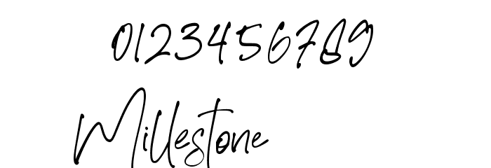 Millestone Font OTHER CHARS