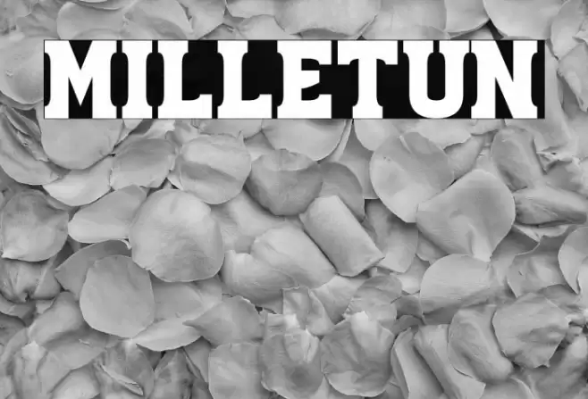 Milletun Font examples