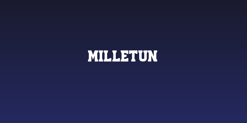 Milletun Social Header