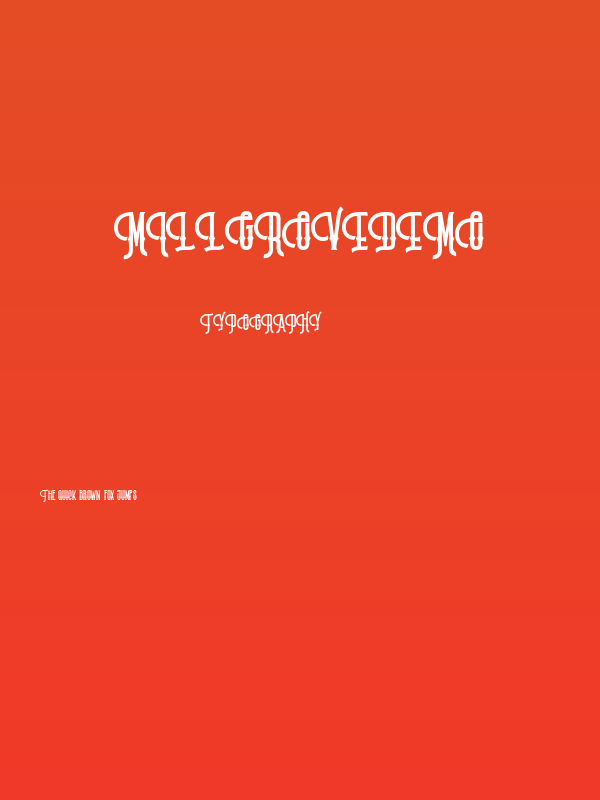 MillgroveDEMO Poster