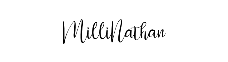 Milli Nathan  フリーフォントのダウンロード