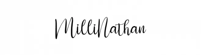 Milli Nathan  Frei Schriftart Herunterladen
