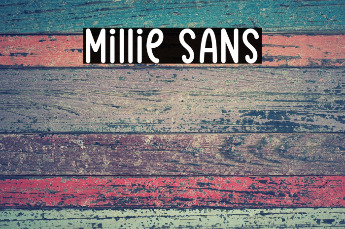 Millie Sans Schriftart examples