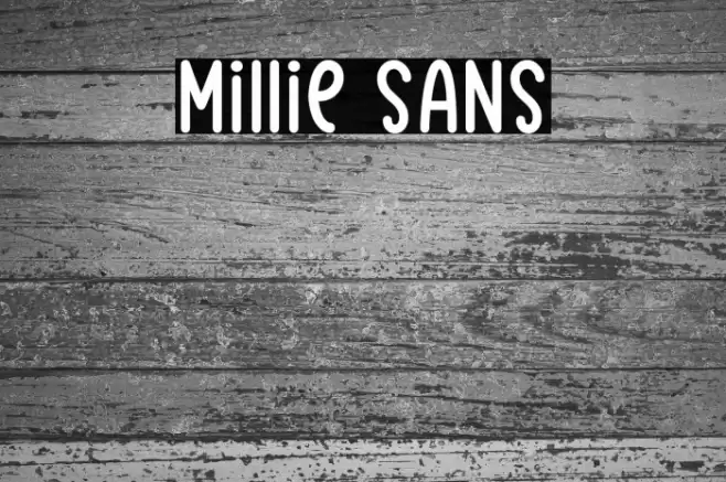 Millie Sans Font examples