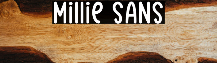 Millie Sans Schriftart examples