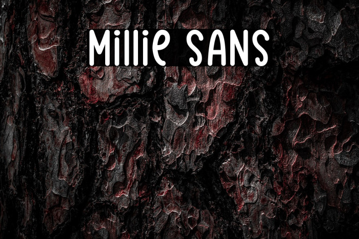 Millie Sans Schriftart examples