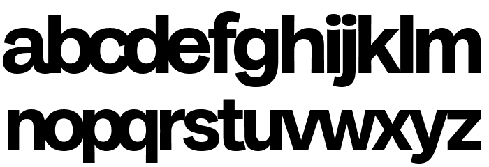 Milligram Macro Trial Bold Font LOWERCASE