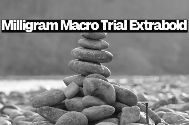 Milligram Macro Trial Extrabold Example 1