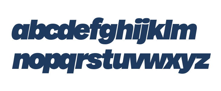 Milligram Macro Trial Heavy Italic Lowercase