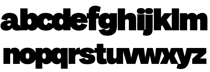 Milligram Macro Trial Heavy Font LOWERCASE