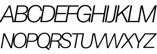 Milligram Macro Trial Light Italic फ़ॉन्ट अपरकेस