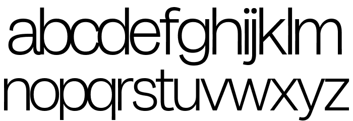 Milligram Macro Trial Light Font LOWERCASE