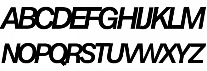 Milligram Macro Trial Medium Italic फ़ॉन्ट अपरकेस