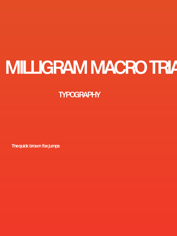 Milligram Macro Trial Medium Poster