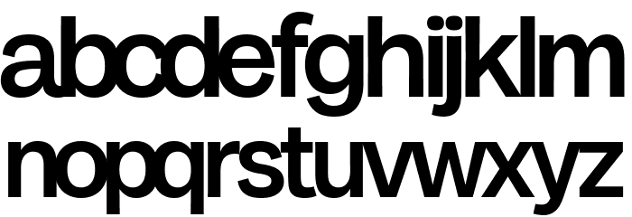 Milligram Macro Trial Medium Font LOWERCASE