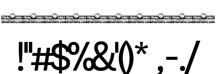 Milligram Macro Trial Regular Font OTHER CHARS