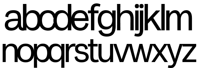 Milligram Macro Trial Regular Font LOWERCASE
