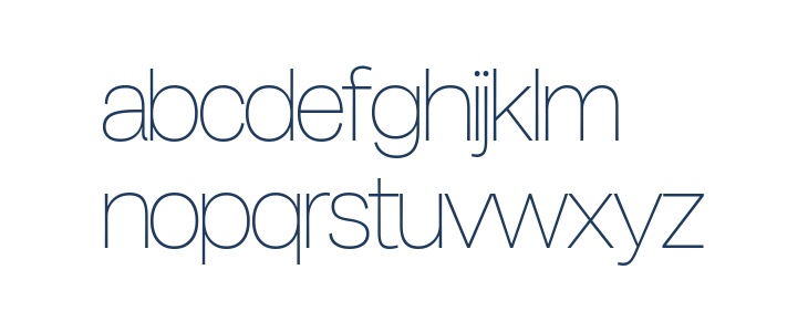 Milligram Macro Trial Thin Lowercase