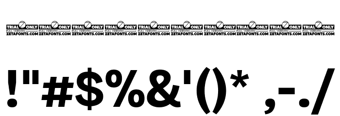 Milligram Trial Bold Font OTHER CHARS