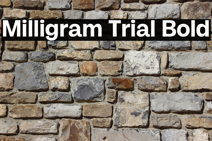 Milligram Trial Bold Example 1